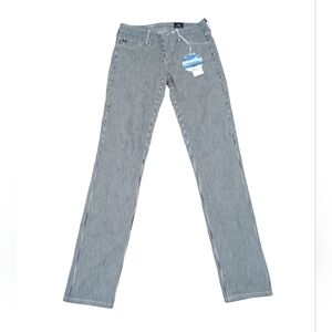 Ag Adriano Goldschmied The Prima Cigarette Leg Women's Striped Jeans (Size 26)